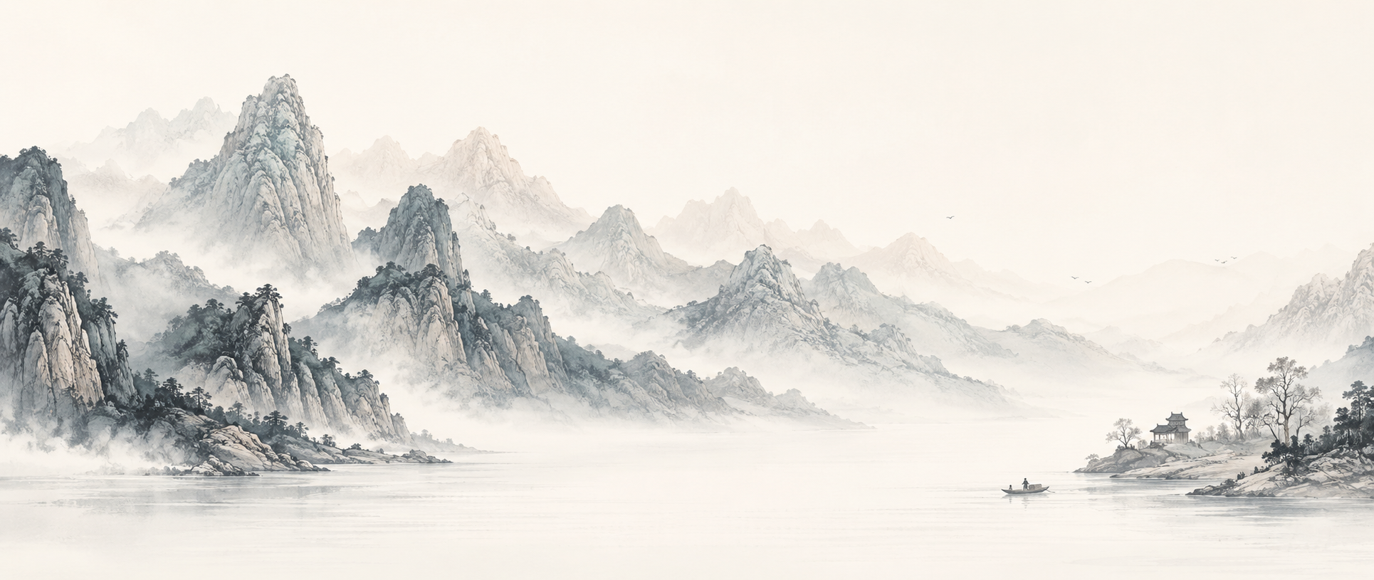 山水背景